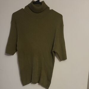 Geoffrey Beene Khaki Turtleneck Sweater